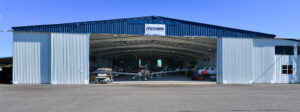 Hangar viewed from flight line